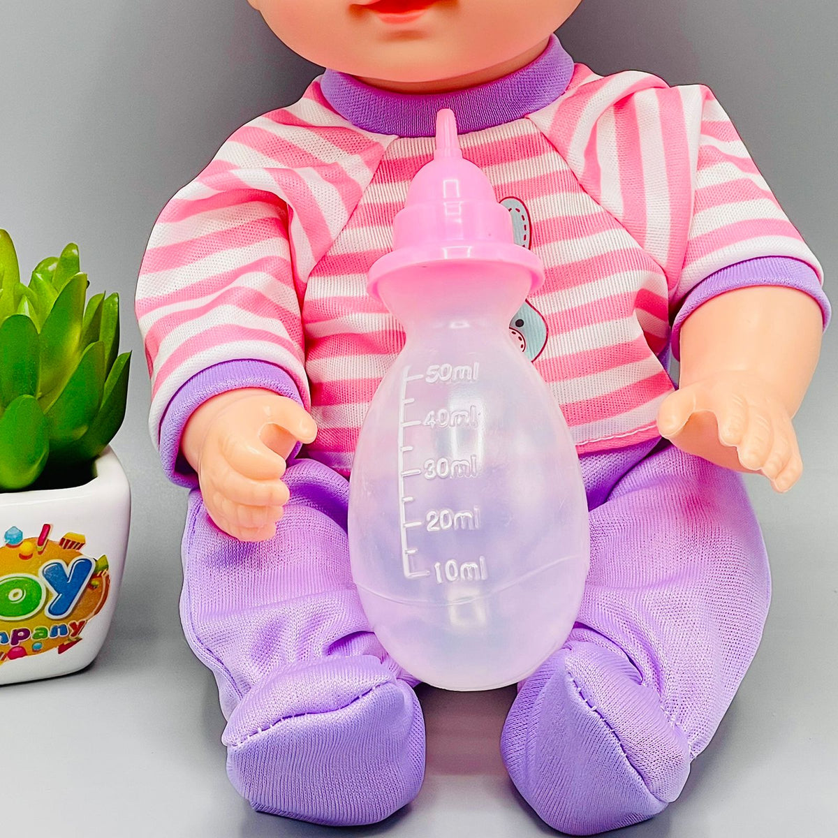 Baby Boy Doll with Sound & Feeder