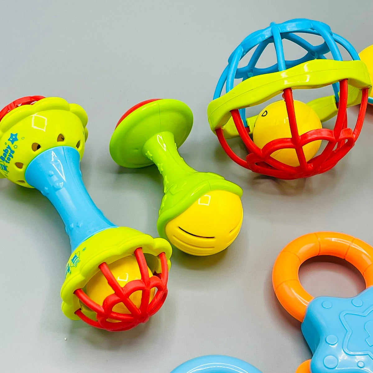 7Pcs Baby Rattles & Teething Toys