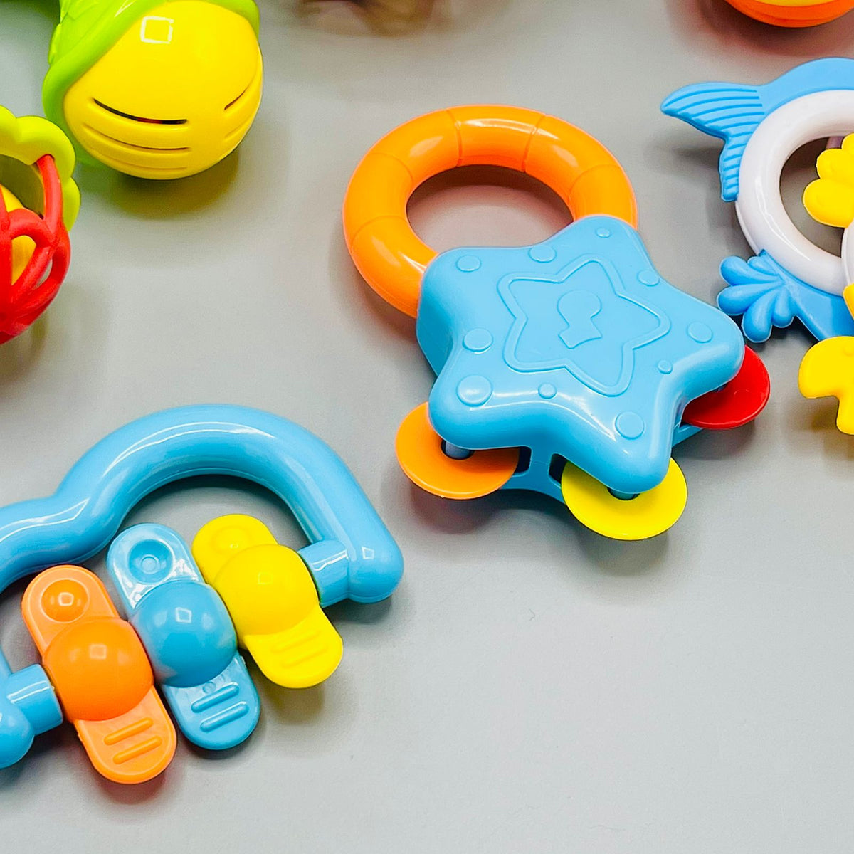 7Pcs Baby Rattles & Teething Toys