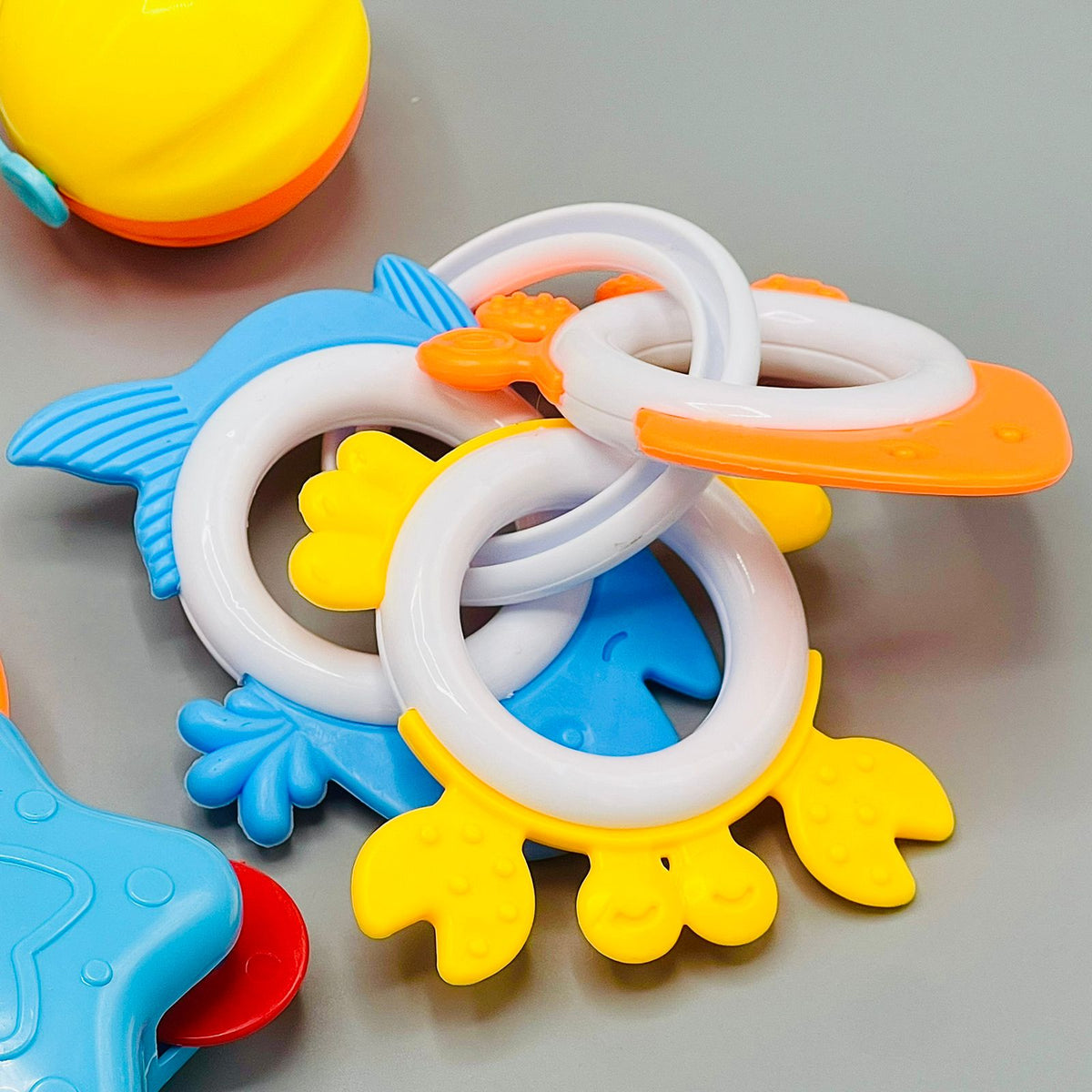 7Pcs Baby Rattles & Teething Toys