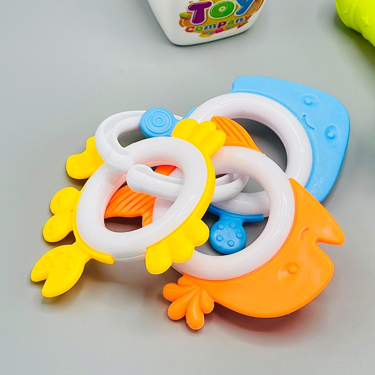 4Pcs Baby Rattles & Teething Toys