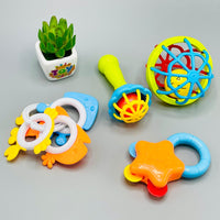 4Pcs Baby Rattles & Teething Toys