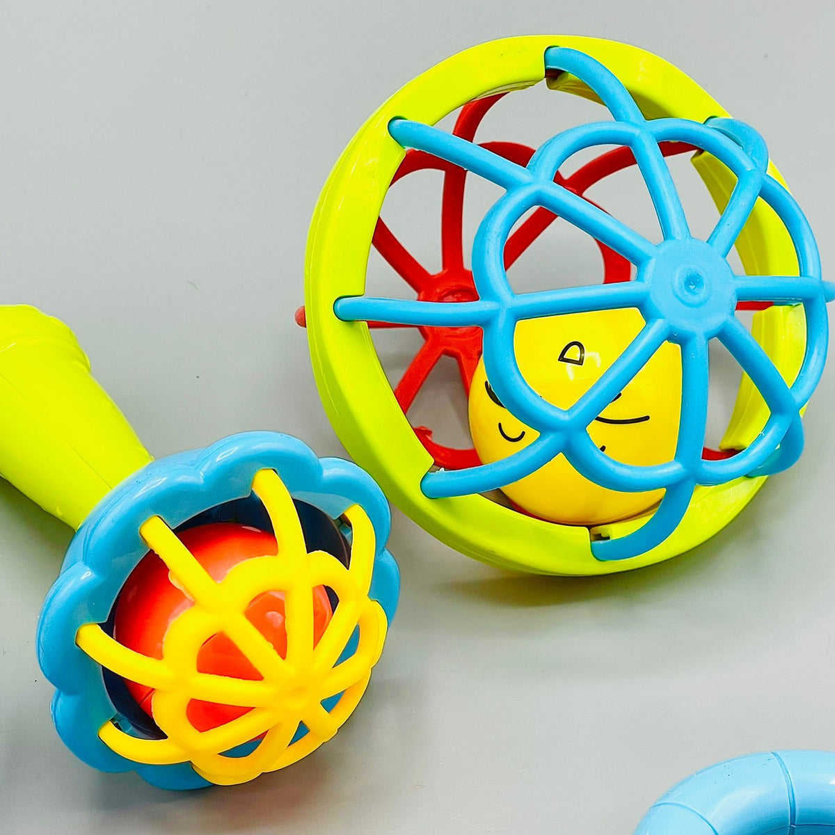4Pcs Baby Rattles & Teething Toys