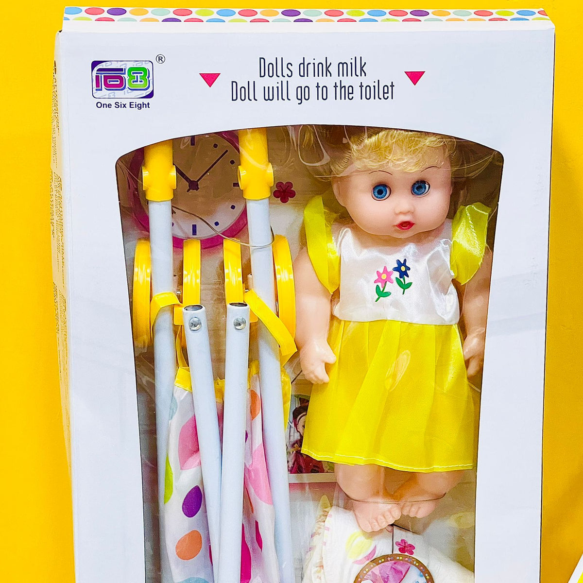 Doll with Stroller & Accessories
