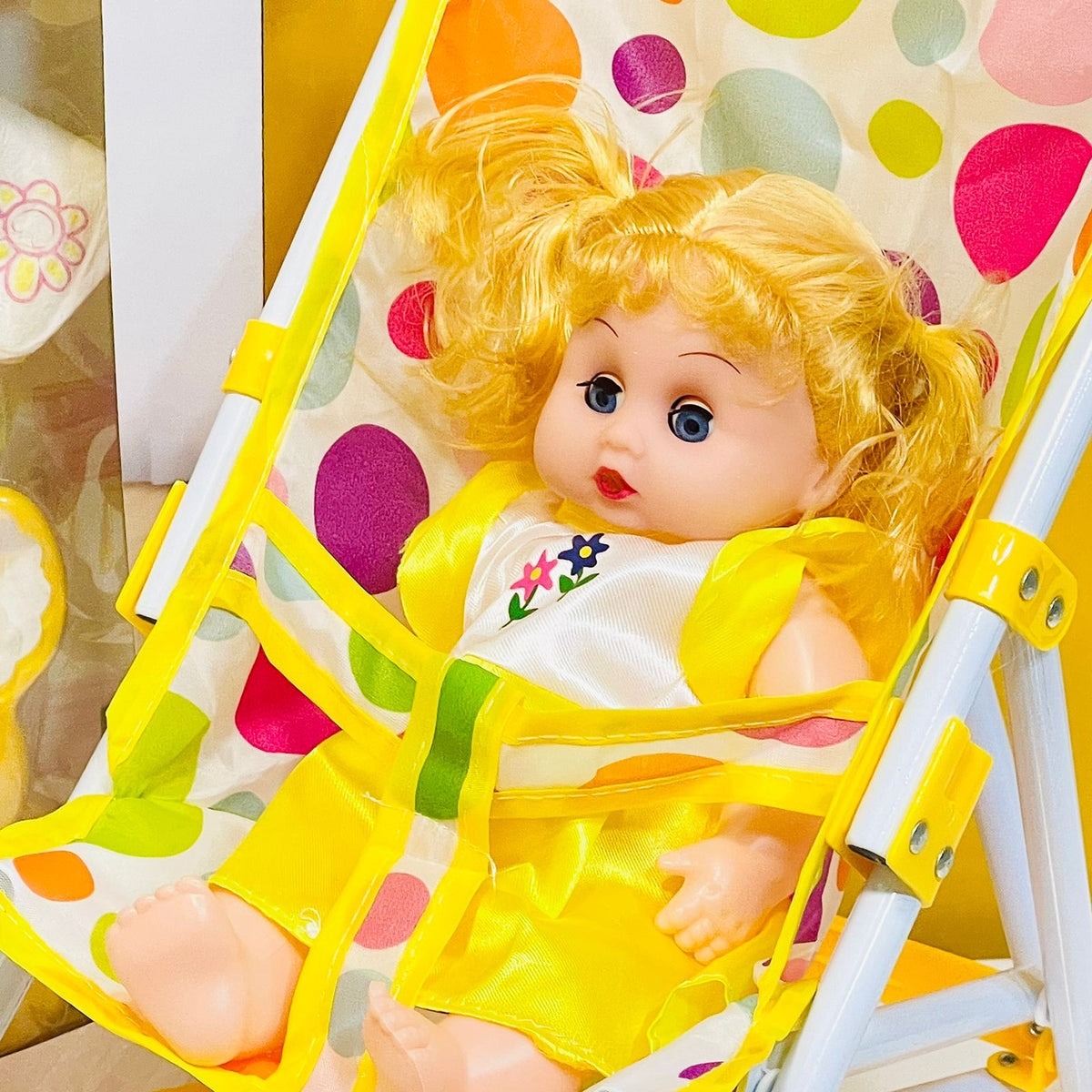 Doll with Stroller & Accessories