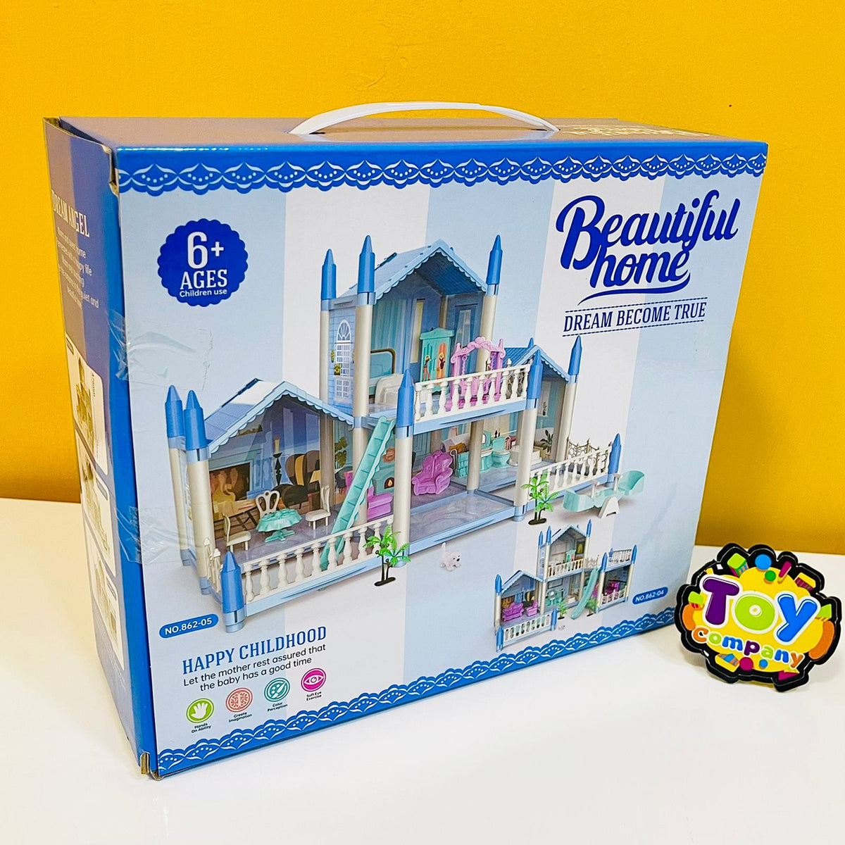 4 Rooms 3D Assembled DIY Doll House