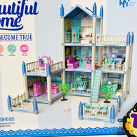 6 Rooms 3D Assembled DIY Doll House