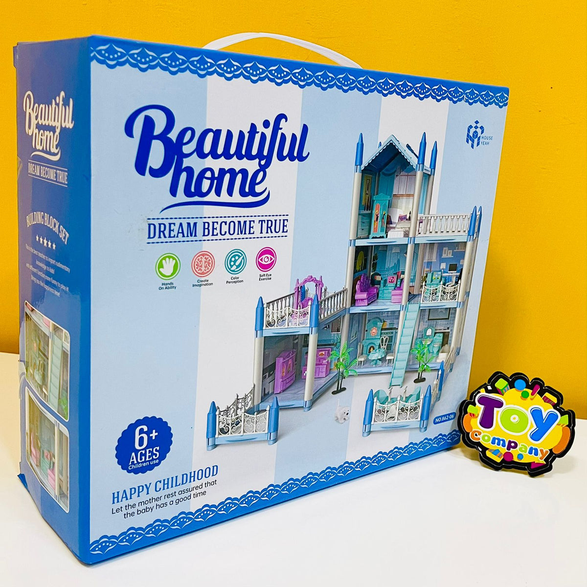 6 Rooms 3D Assembled DIY Doll House