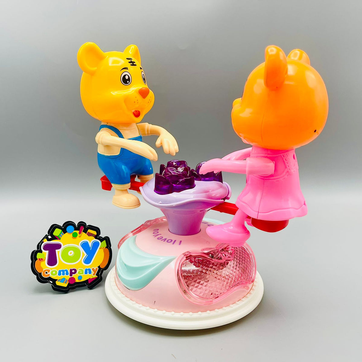 Mr & Mrs Teddy Bear on the SeeSaw
