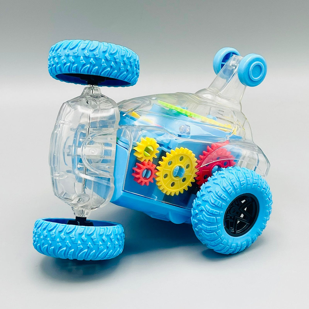 Remote Control Transparent Stunt Car with Gears