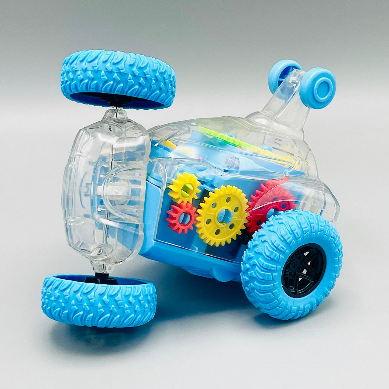 Remote Control Transparent Stunt Car with Gears