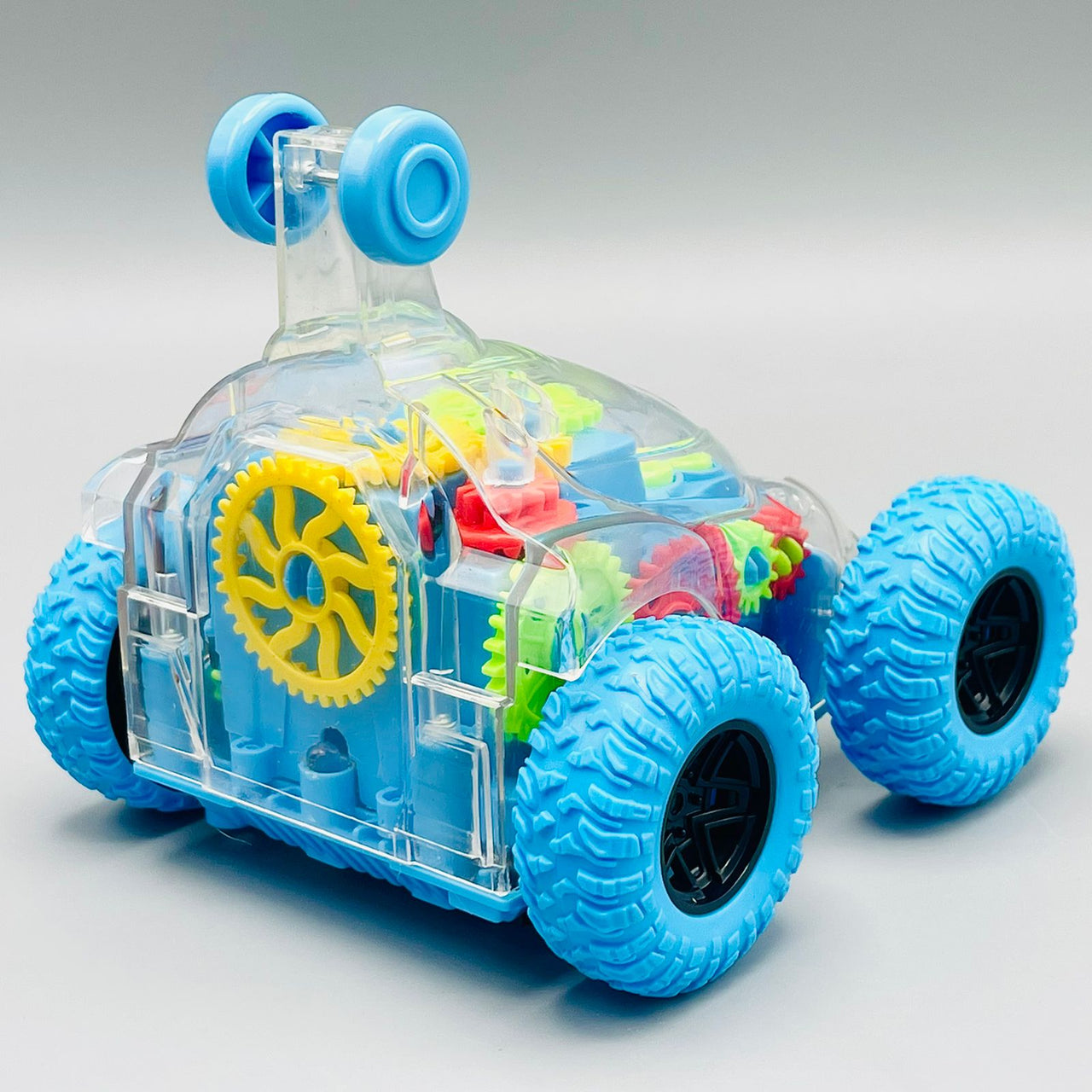 Remote Control Transparent Stunt Car with Gears