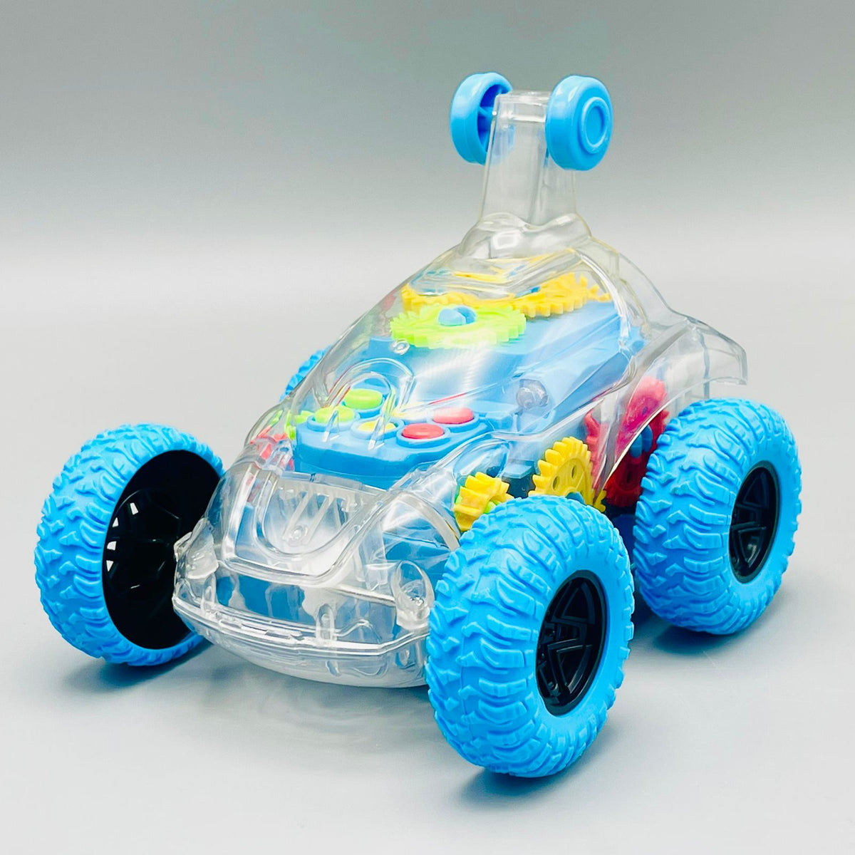 Remote Control Transparent Stunt Car with Gears