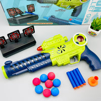 Space Air Soft Bullet Gun Toy with Target