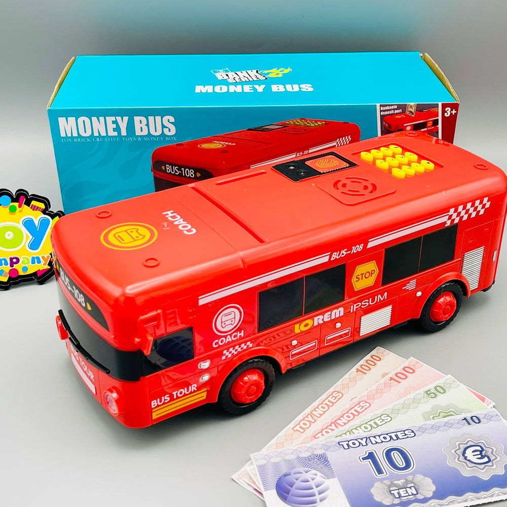Bus-Shaped Piggy Bank ATM