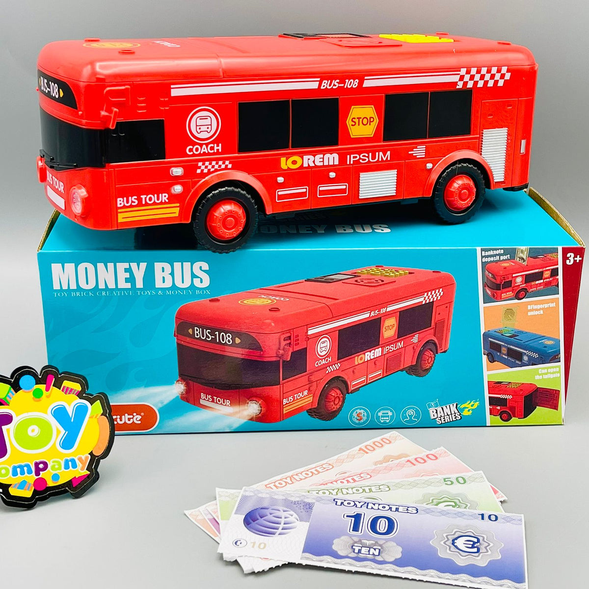 Bus-Shaped Piggy Bank ATM