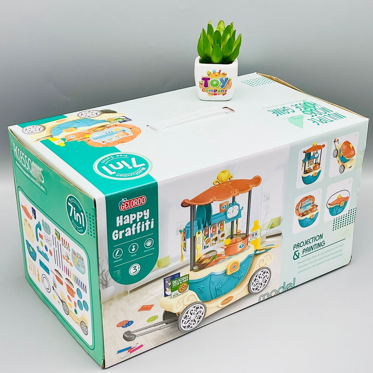 7 in 1 Happy Graffiti Kitchen and Drawing Projector