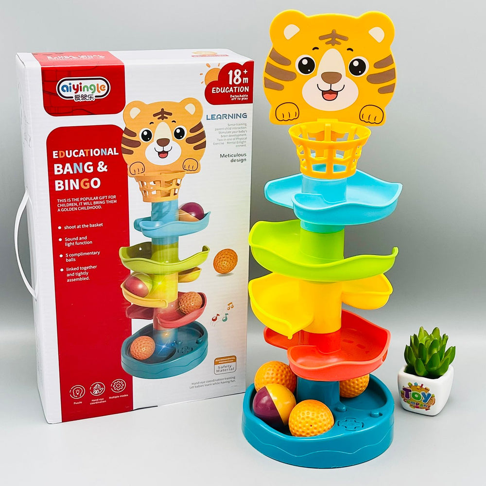 Educational Ball Drop & Roll Tower with Sound