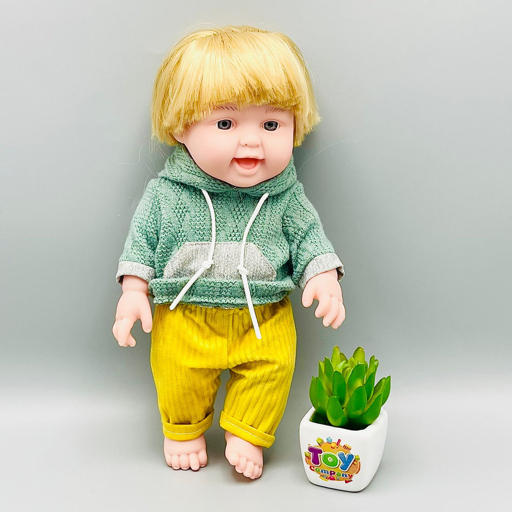 Silky Blonde Hair Boy Doll - 12 Inches