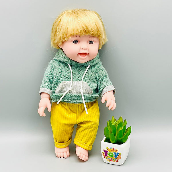 Silky Blonde Hair Boy Doll - 12 Inches