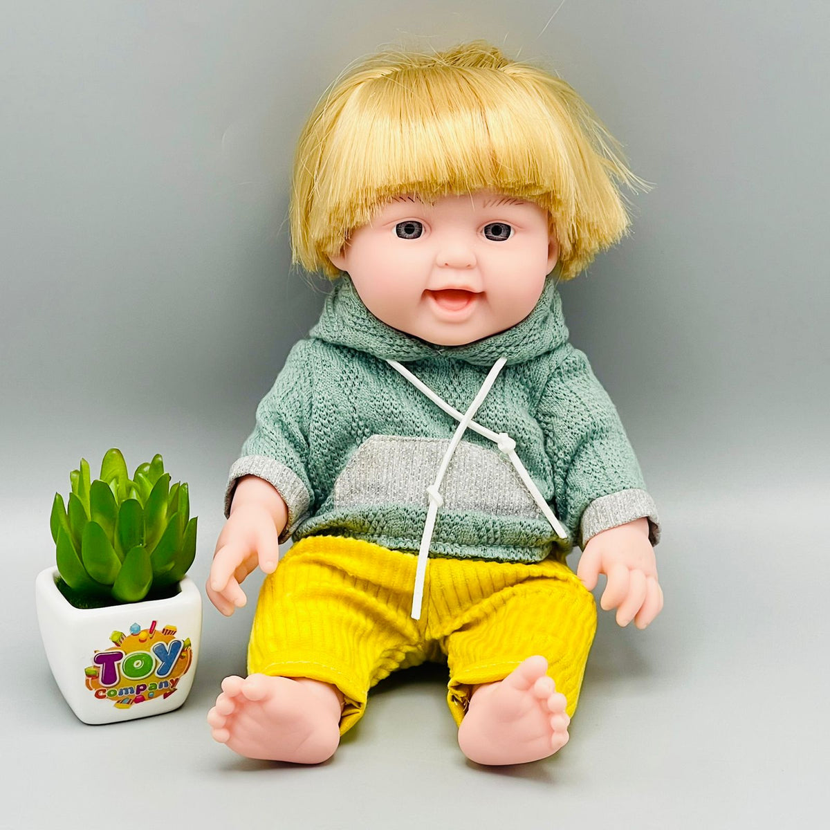 Silky Blonde Hair Boy Doll - 12 Inches
