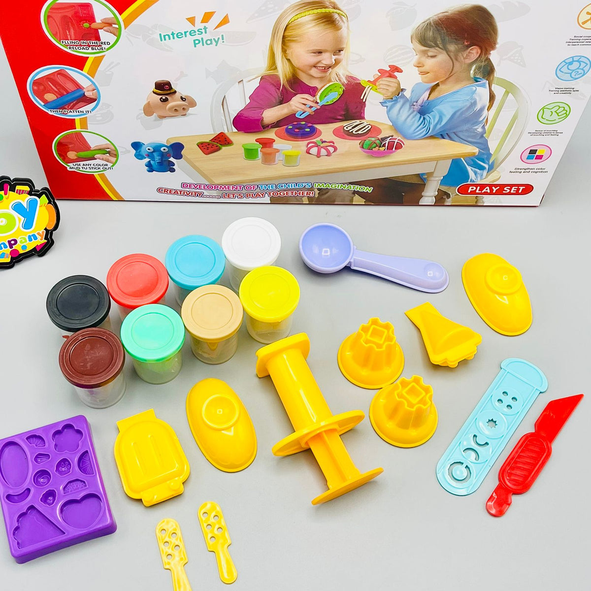 Colorful Ice Cream Play Dough Set