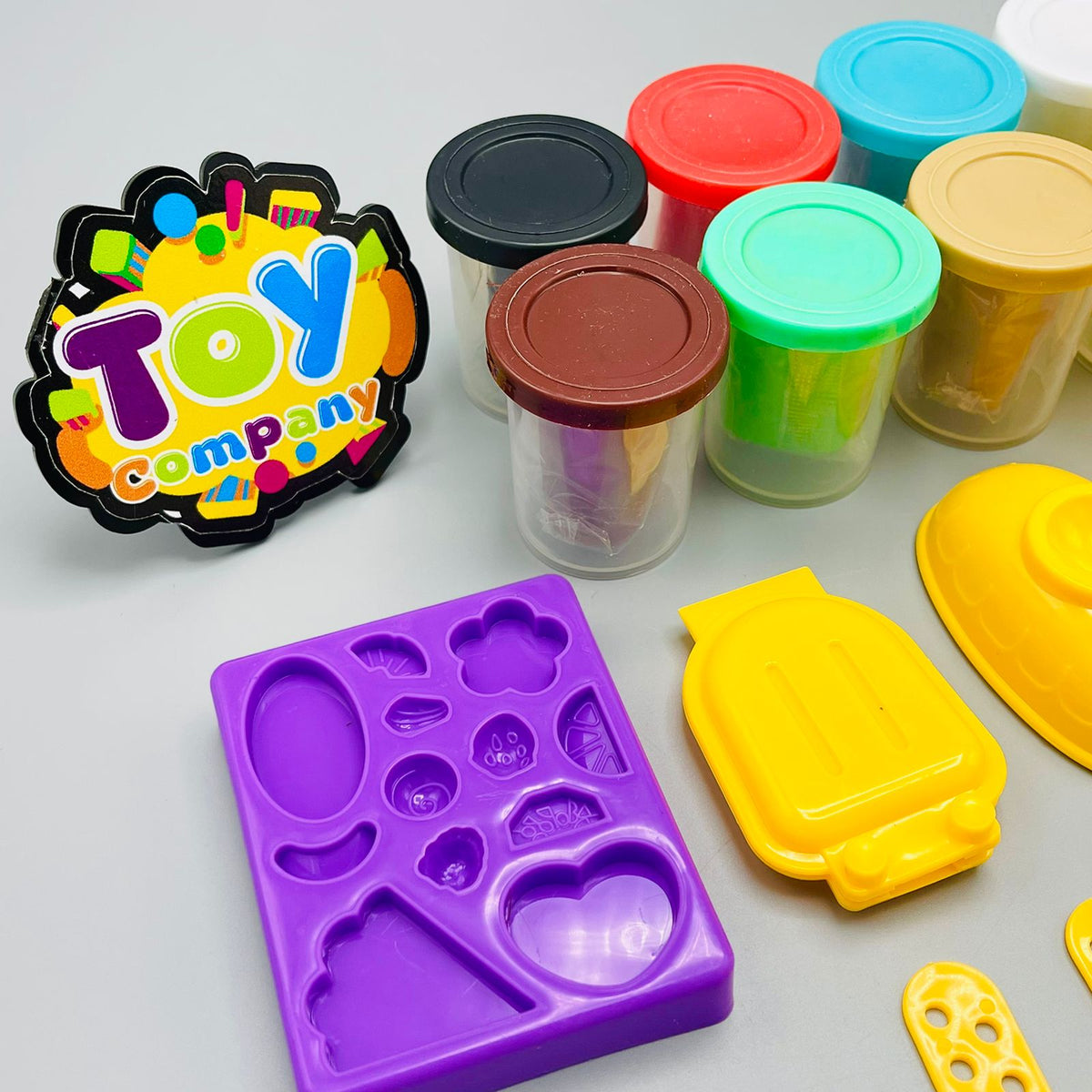 Colorful Ice Cream Play Dough Set