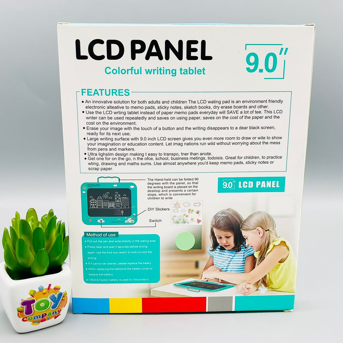 9 Inches LCD Panel Writing Tablet