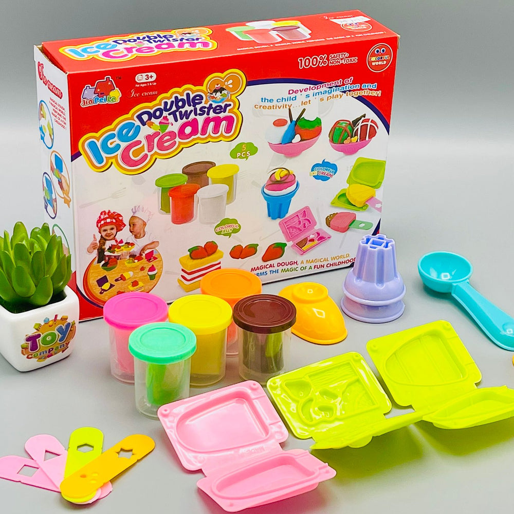 Ice Cream Double Twister Play Dough Set