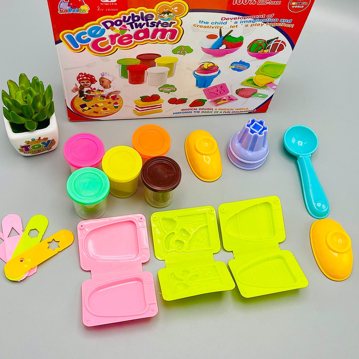 Ice Cream Double Twister Play Dough Set