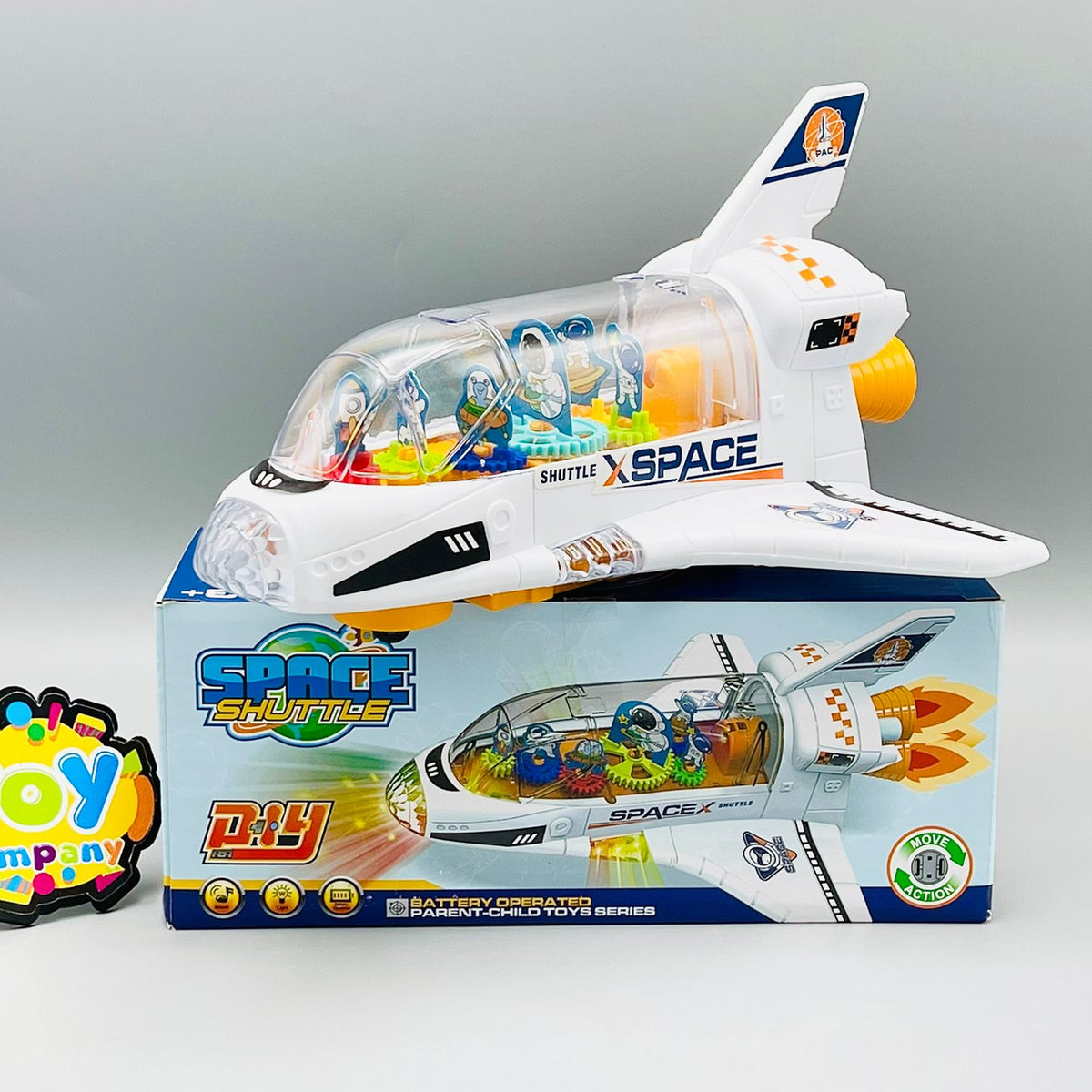 Battery Operated Gear Space Shuttle Toy