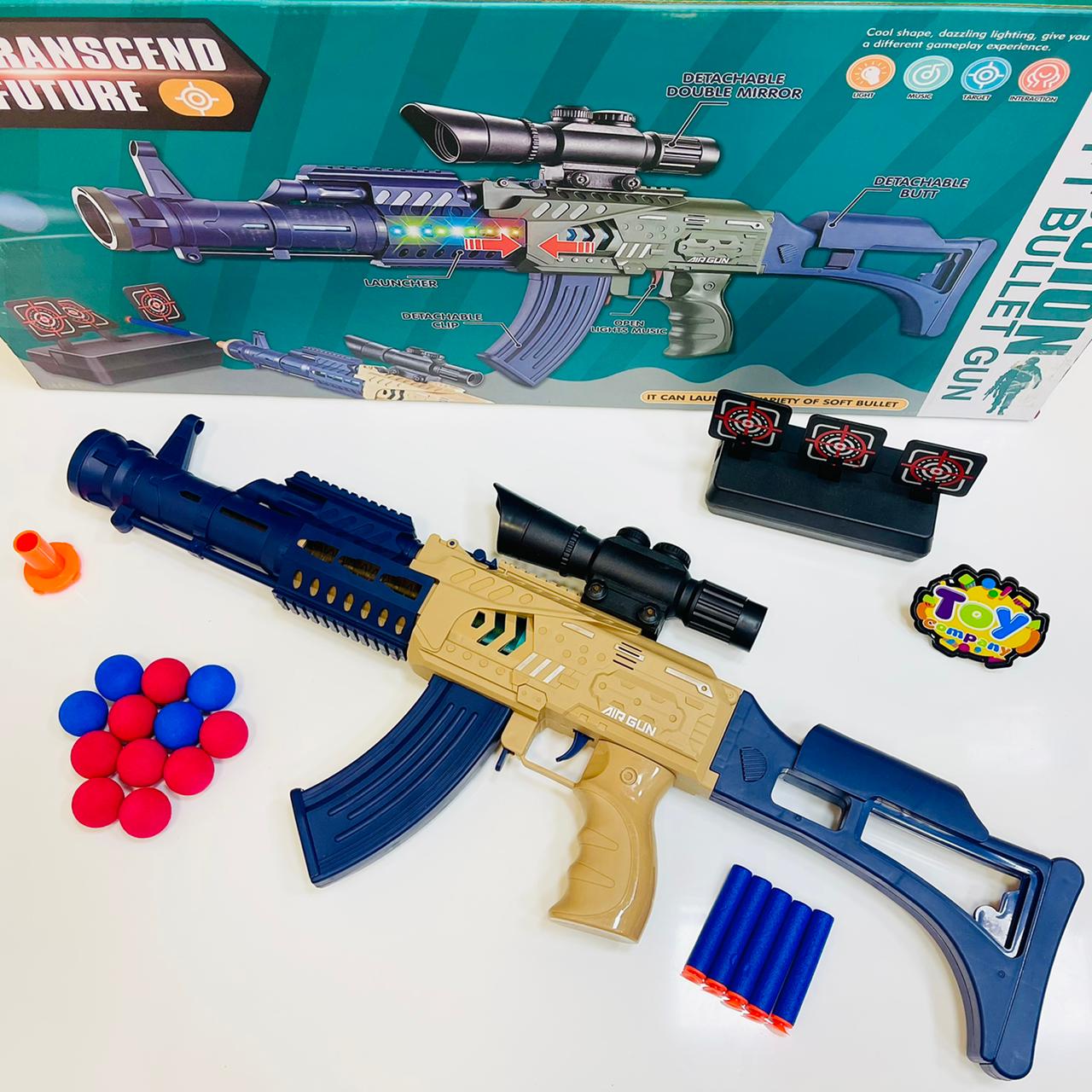 Transcend Future Gun with Soft Bullets and Targets