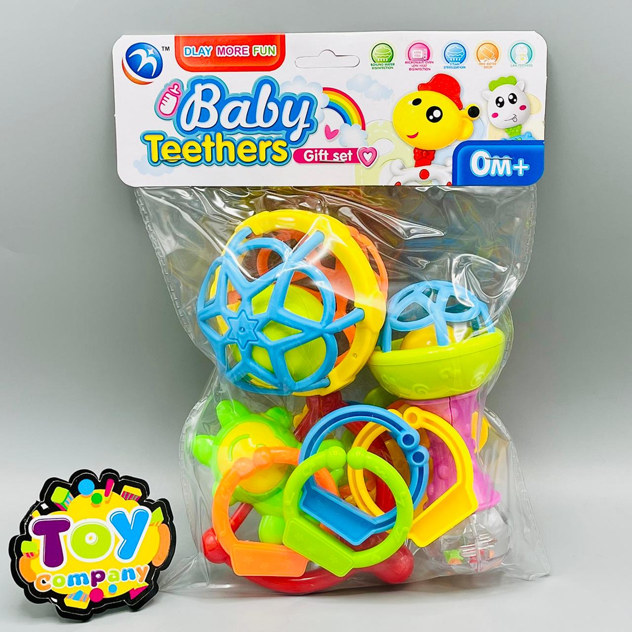 5Pcs Baby Rattles & Teethers