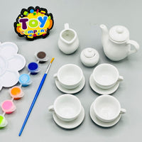 Unicorn Series 16 Pcs Paint a Ceramic Tea Set