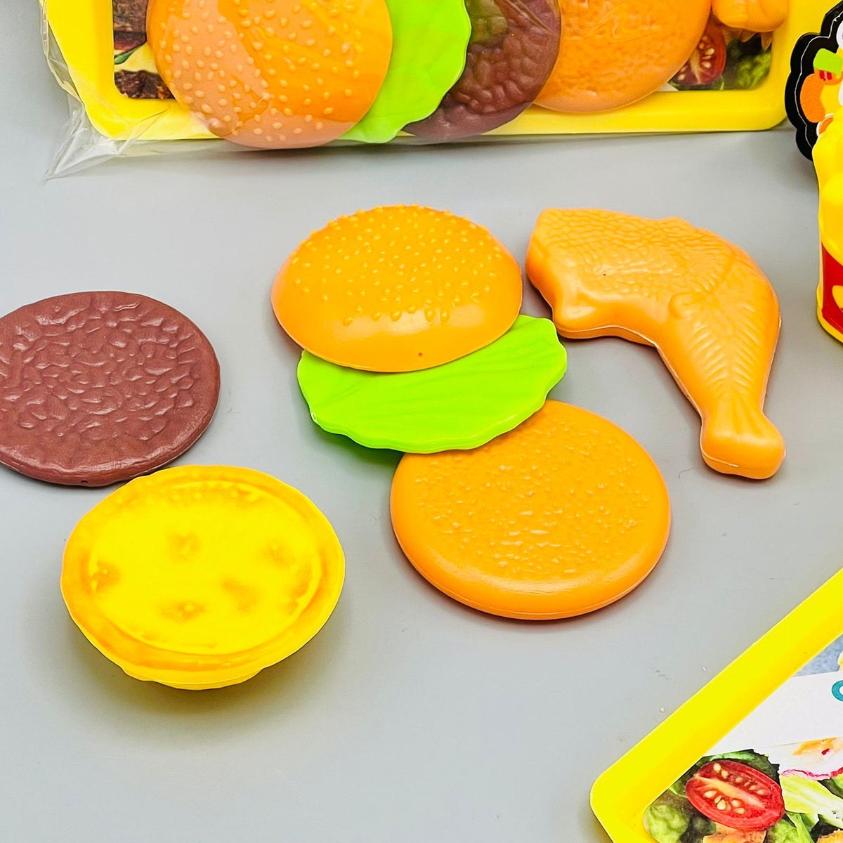 5 Pcs Kitchen Cooking Play Set - Fast Food