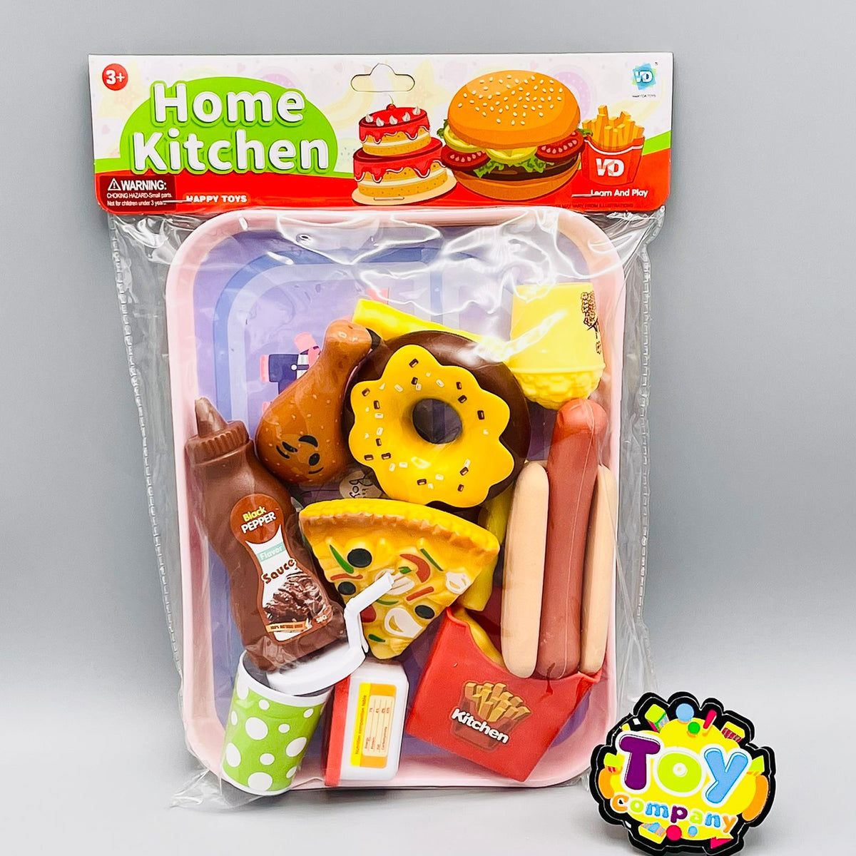 12 Pcs Fast Food Play Set Toy