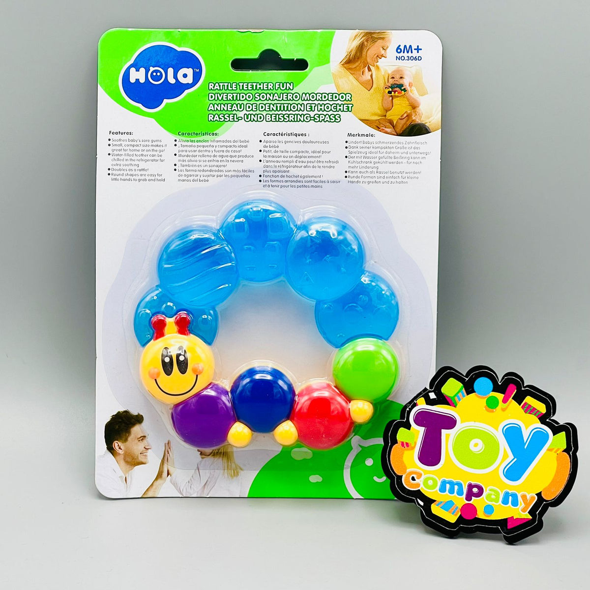 HOLA Rattle Teether Fun