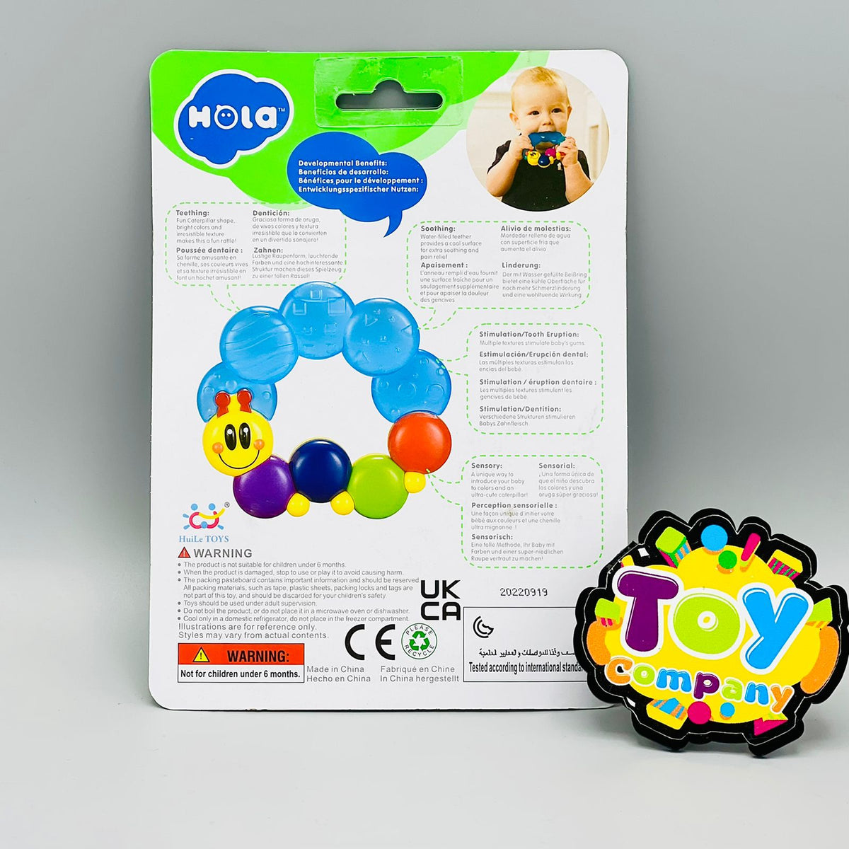 HOLA Rattle Teether Fun