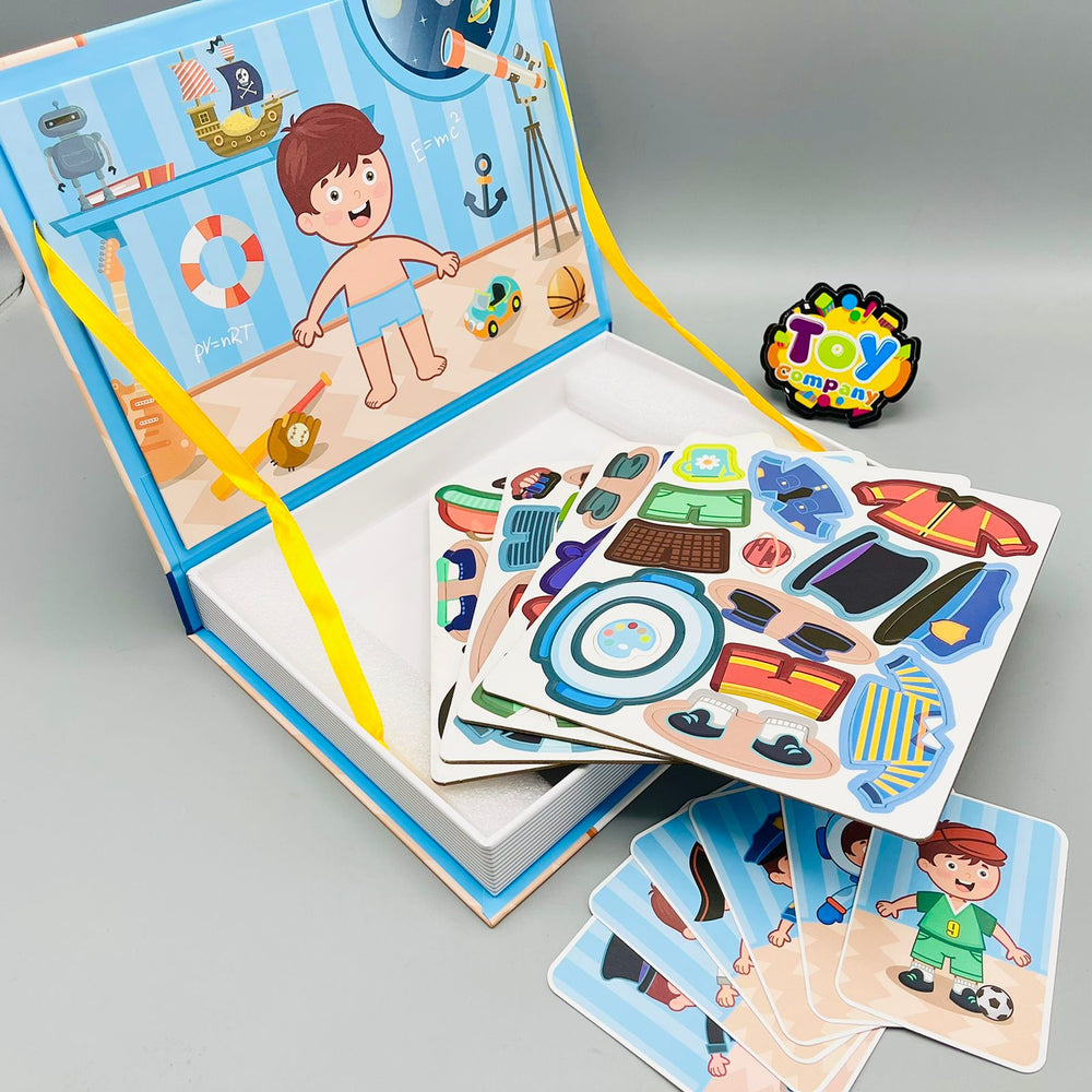 Magnetic Book Boy Changing Clothes