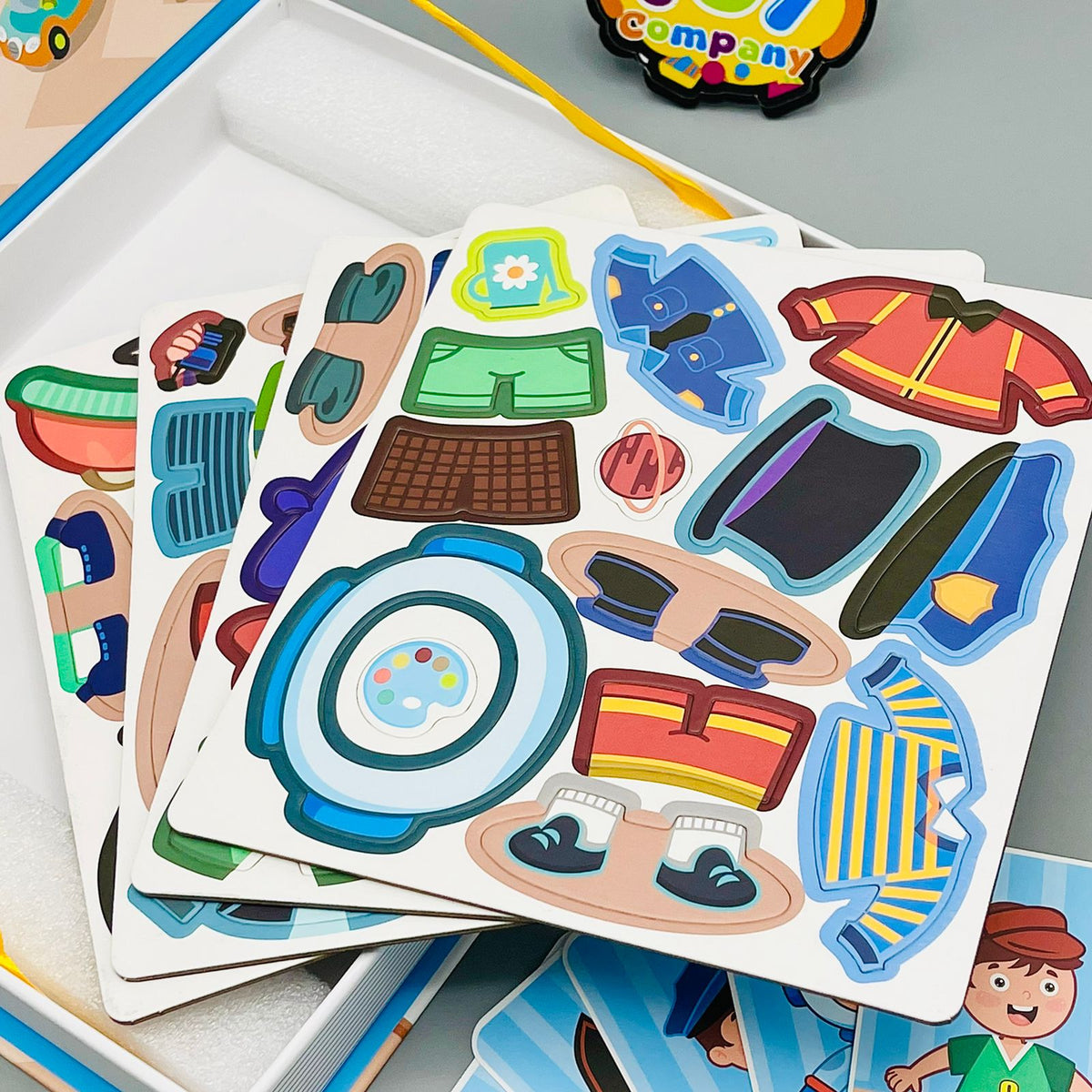 Magnetic Book Boy Changing Clothes