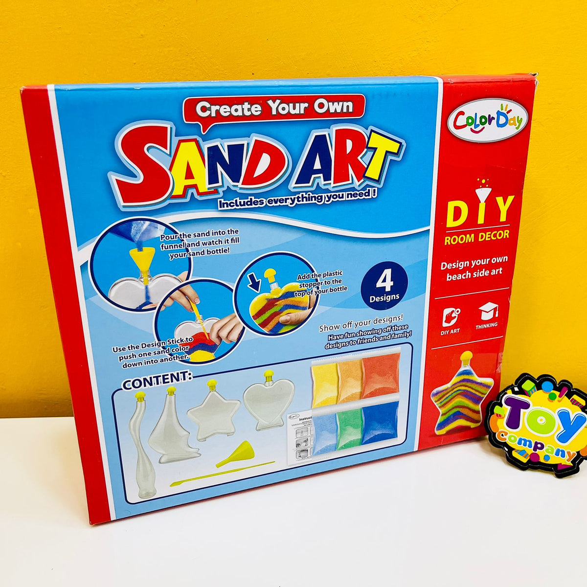 Create Your Own Sand Art - 4 Bottles