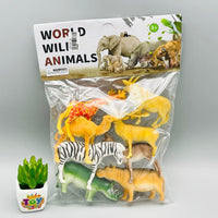 8 Pcs Wild Animals Zoo Set