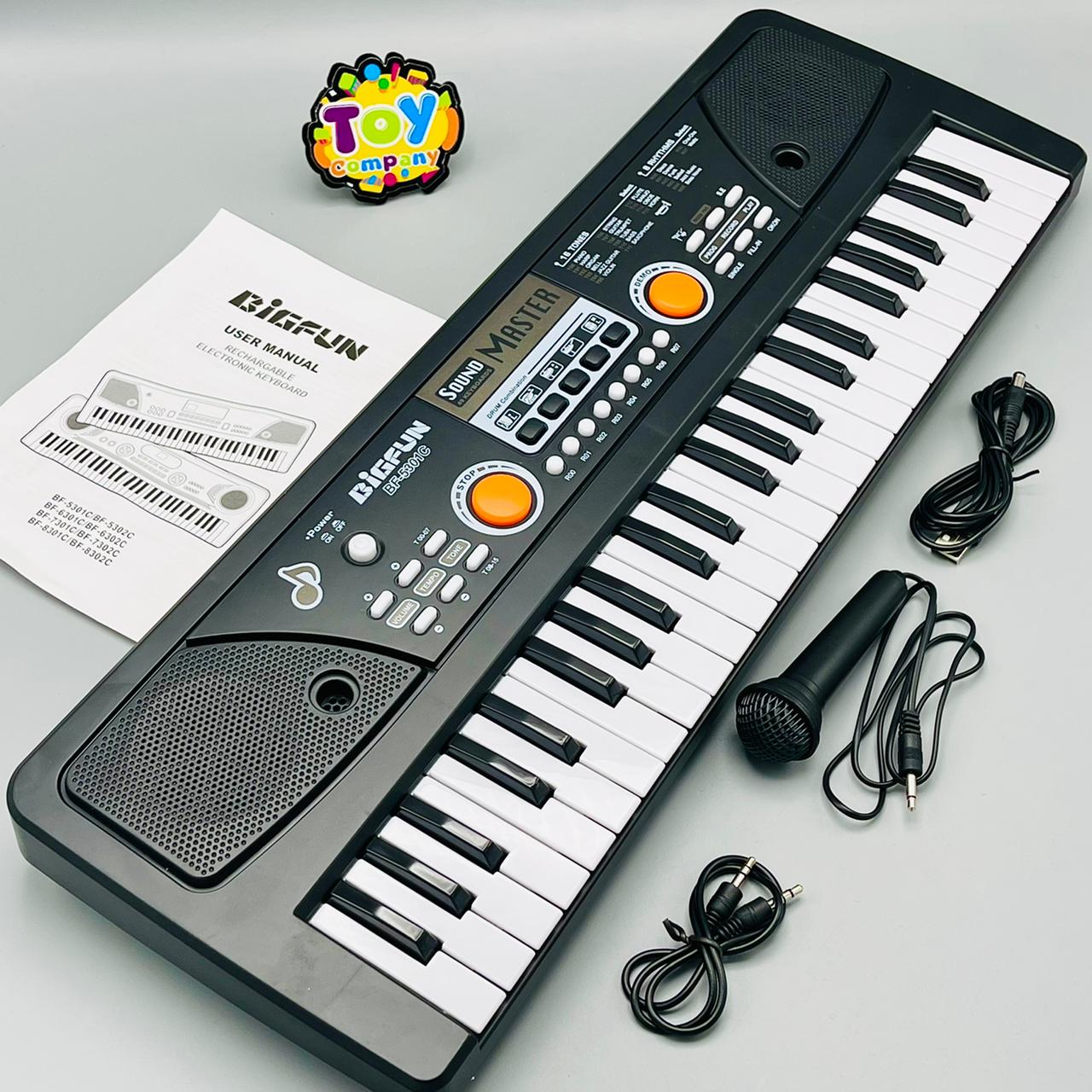 Big Fun 49Pcs Electronic Piano with Mic