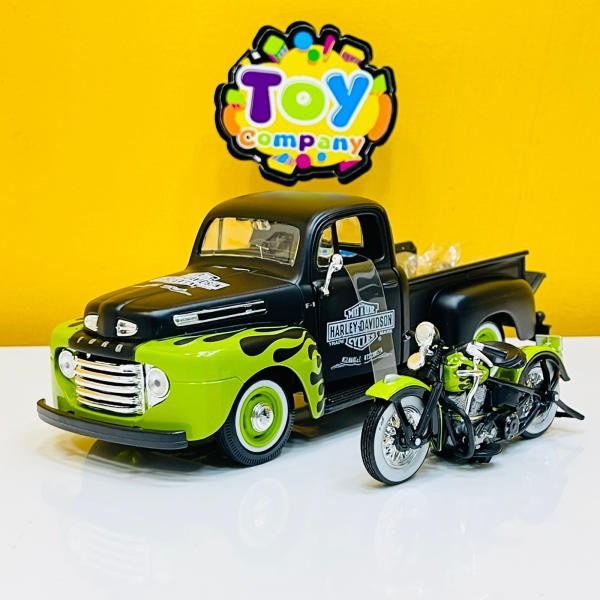 1/24 Maisto 1948 Ford F1 Pick-up with Motorcycle