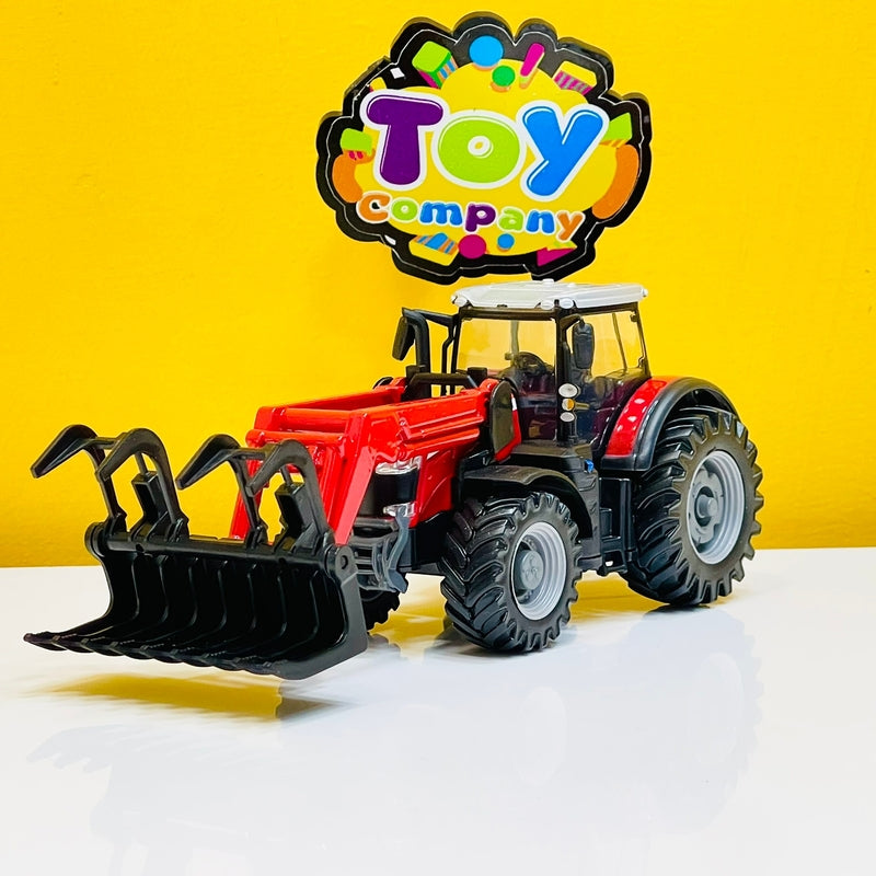 Bburago Diecast Massey Ferguson Tractor with Loader