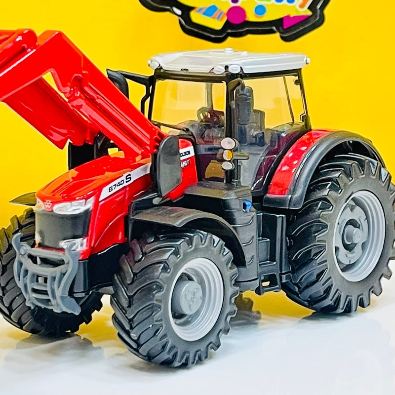Bburago Diecast Massey Ferguson Tractor with Loader