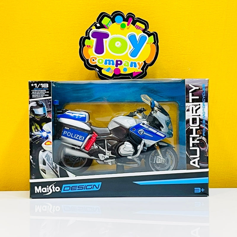 Original Maisto Diecast 1:18 BMW Police Bike