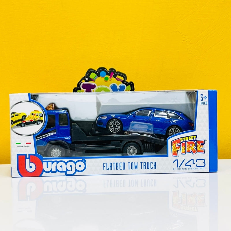 Bburago 1:43 FlatBed Tow Truck - Assortment