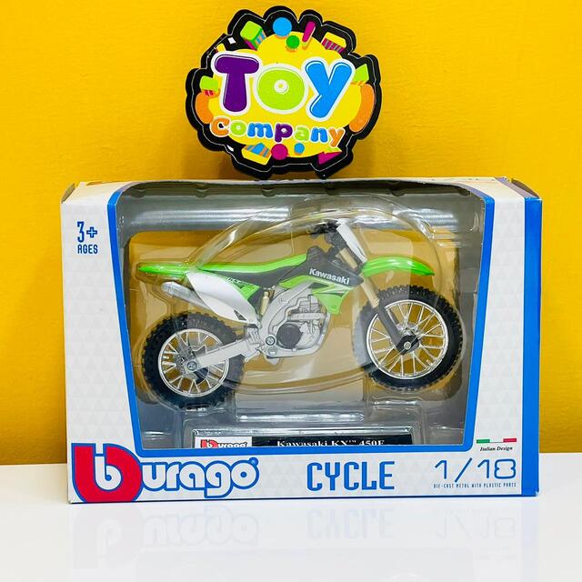 Bburago 1:18 Diecast Kawasaki KX 450F