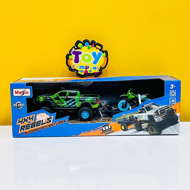 Maisto Diecast Chevrolet Pickup & Bike